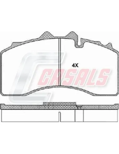 Kit Pastillas De Freno Wva.29228 Bpw