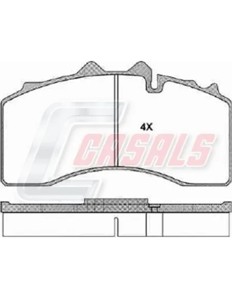Kit de pastillas de freno Wva.29228 BPW