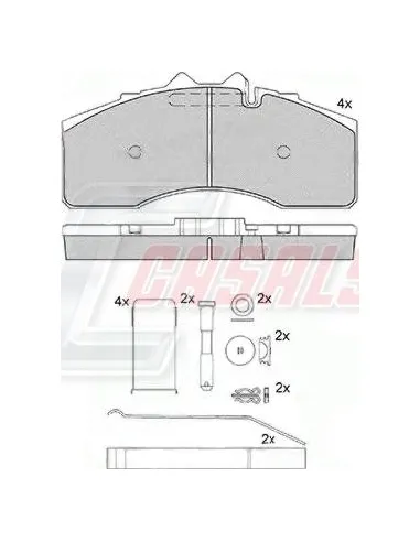 PASTILLA DE FRENO BPW: 29267