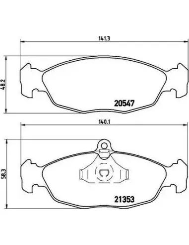 P59011 Juego de pastillas de freno Brembo