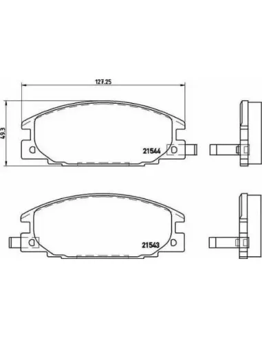 P59015 Juego de pastillas de freno Brembo