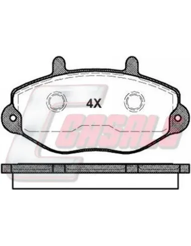 Kit Pastillas De Freno Ford Transit