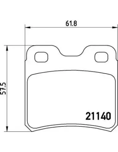 P59018 Juego de pastillas de freno Brembo