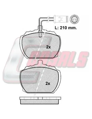 Kit Pastillas De Freno Ford Transit