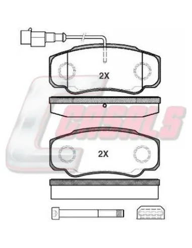 Kit Pastillas Citr-Iveco Wva.23921