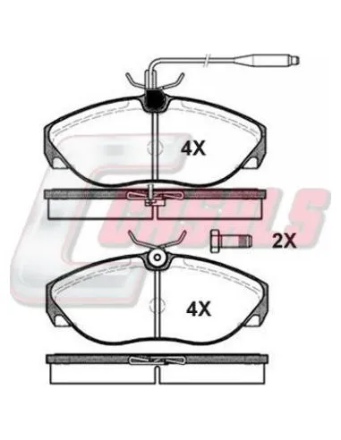 Kit Pastillas De Freno Citroen Fiat Peug