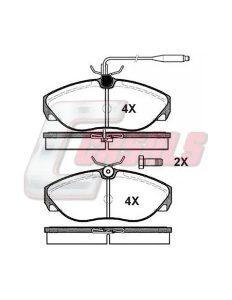 Kit Pastillas De Freno Citroen Fiat Peug
