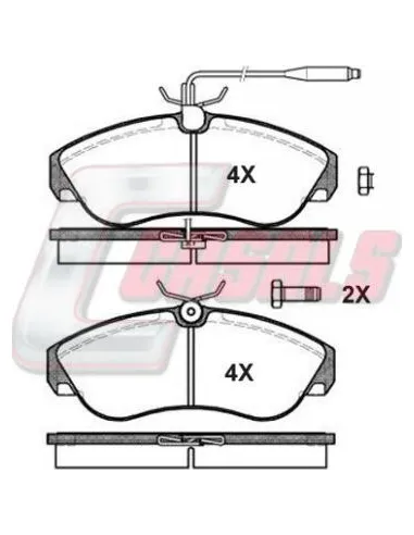 Kit Pastillas De Freno Citroen Fiat