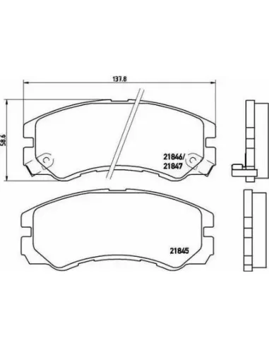 P59020 Juego de pastillas de freno Brembo