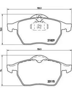 P59022 Juego de pastillas de freno Brembo