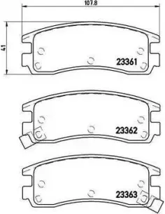P59027 Juego de pastillas de freno Brembo