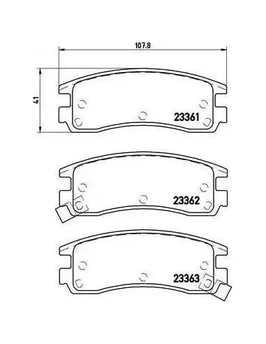 Juego de pastillas de freno Brembo P 59 027
