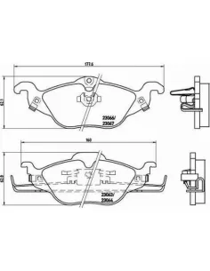 P59030 Juego de pastillas de freno Brembo