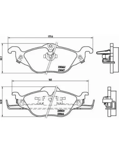 P59030 Juego de pastillas de freno Brembo