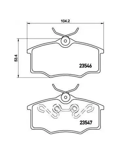 P59034 Juego de pastillas de freno Brembo