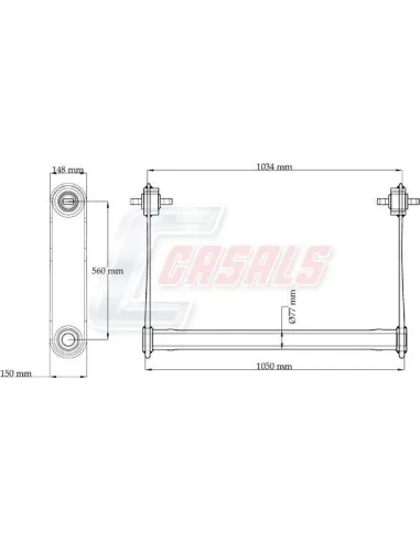 Barra Estabilizadora Mercedes L-1050Mm