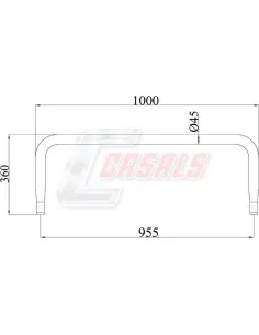Barra Estabilizadora Man L-1000Mm