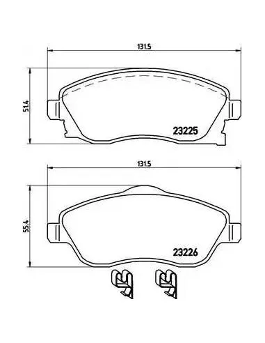 P59036 Juego de pastillas de freno Brembo