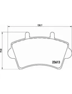P59039 Juego de pastillas de freno Brembo