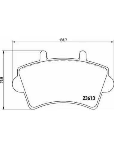 Juego de pastillas de freno Brembo P 59 039