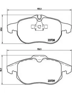 P59043 Juego de pastillas de freno Brembo