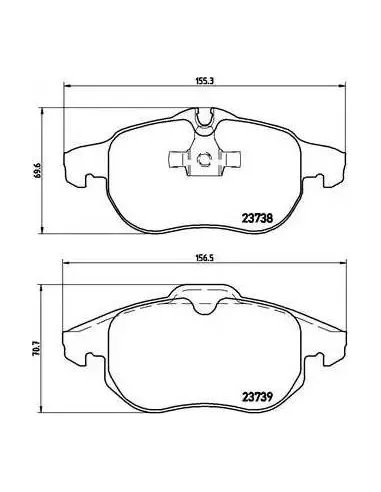 P59043 Juego de pastillas de freno Brembo