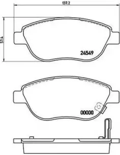 P59052 Juego de pastillas de freno Brembo