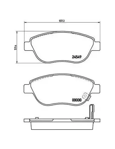 Juego de pastillas de freno Brembo P 59 052