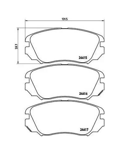 P59054 Juego de pastillas de freno Brembo