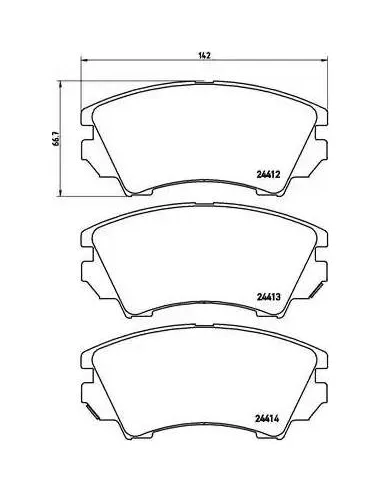 P59055 Juego de pastillas de freno Brembo