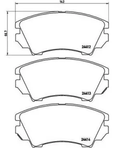 P59055X Juego de pastillas de freno Brembo