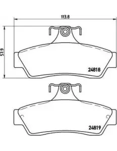 P59056 Juego de pastillas de freno Brembo