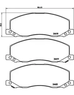 P59058 Juego de pastillas de freno Brembo