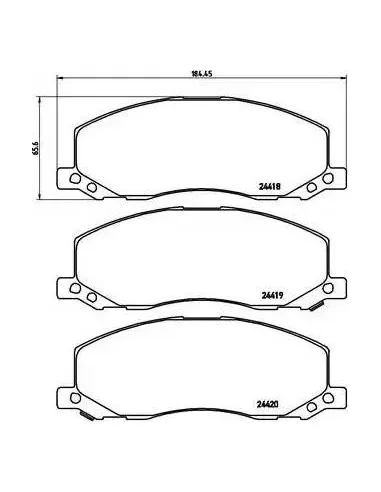 P59058 Juego de pastillas de freno Brembo