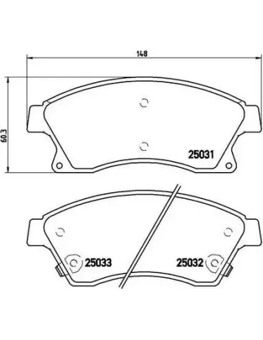 P59076 Juego de pastillas de freno Brembo