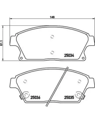 P59077 Juego de pastillas de freno Brembo