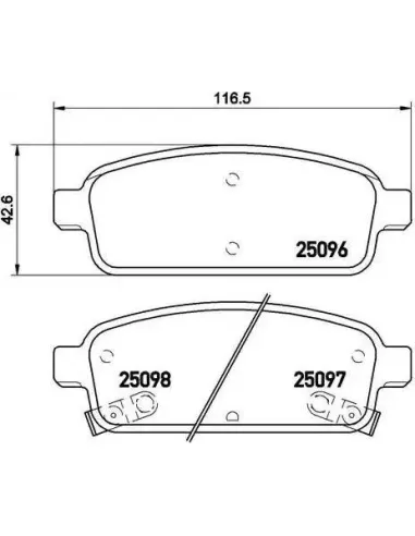 P59080 Juego de pastillas de freno Brembo