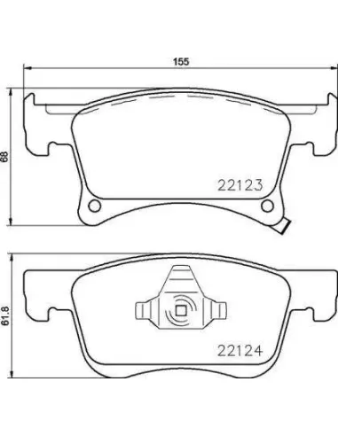 P59083 Juego de pastillas de freno Brembo