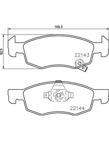 P59084 Juego de pastillas de freno Brembo