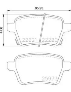 P59086 Juego de pastillas de freno Brembo