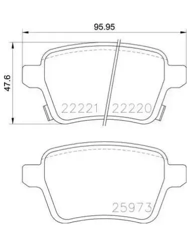 P59086 Juego de pastillas de freno Brembo