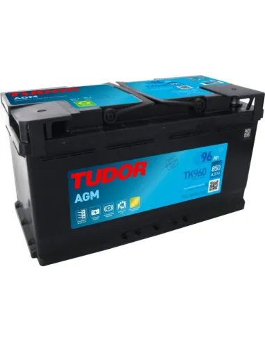 TUDOR - TK960 - Batería de arranque 12 V 96AH 850A +ETN 0 353X1