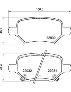 P59099 Juego de pastillas de freno Brembo