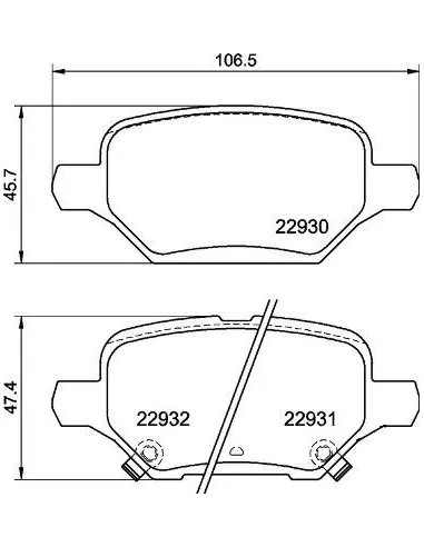 P59099 Juego de pastillas de freno Brembo