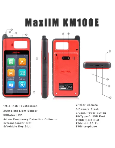 Autel MaxiIM KM100 KM100E Programador de claves...