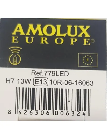 AMOLUX EUROPE H-7 LED  12V 18W 6000ºK HOMOLOGADA 1 UNIDAD