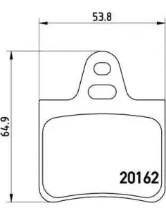 P61037 Juego de pastillas de freno Brembo