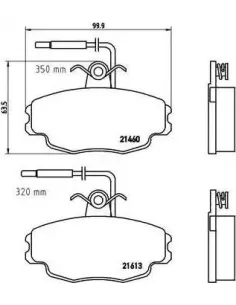 P61043 Juego de pastillas de freno Brembo