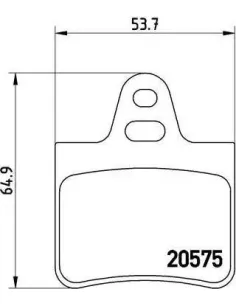 P61062 Juego de pastillas de freno Brembo