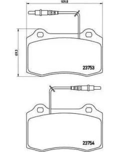 P61064 Juego de pastillas de freno Brembo